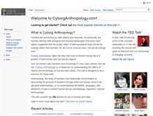 Tablet Screenshot of cyborganthropology.com